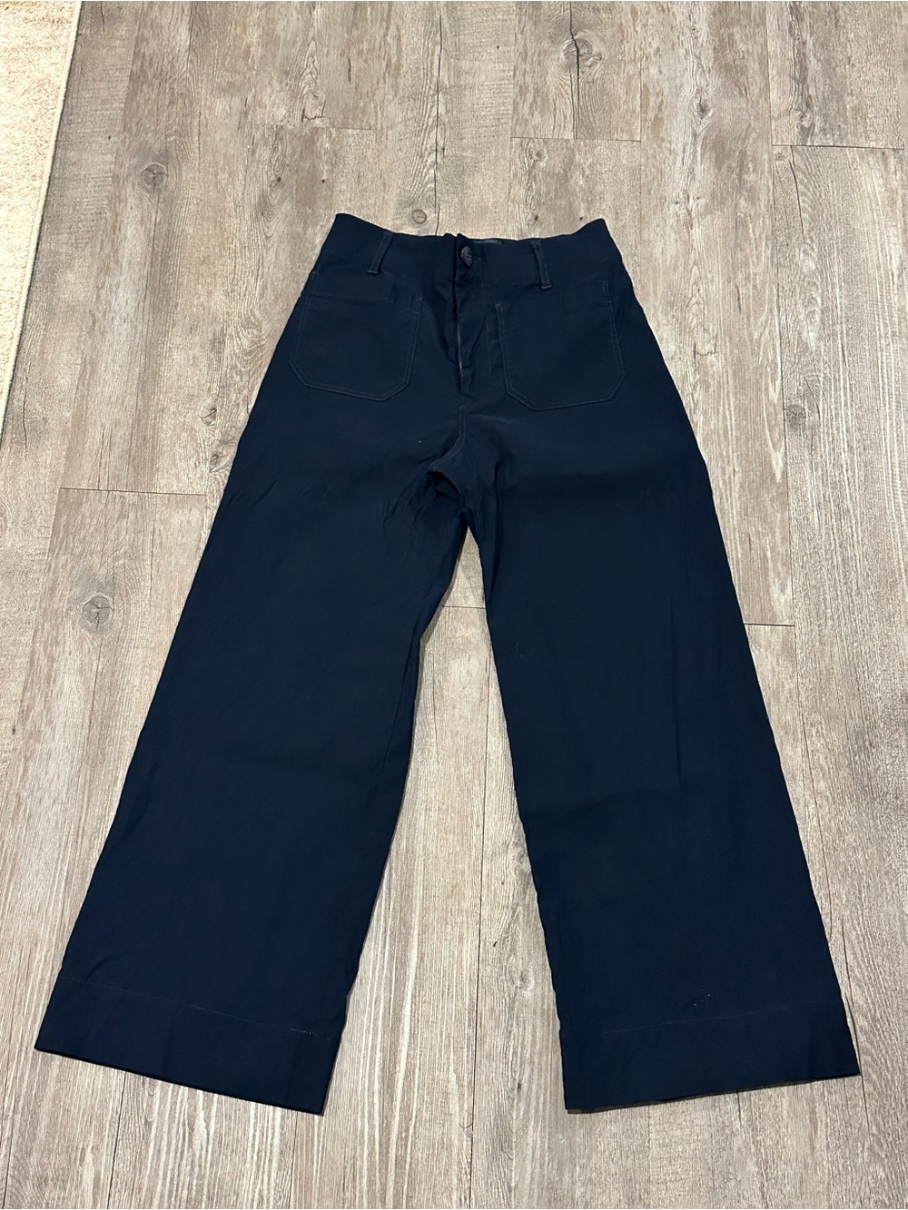 Maeve Anthropologie The Colette Wide Leg Navy Pants 26 - Picture 1 of 9